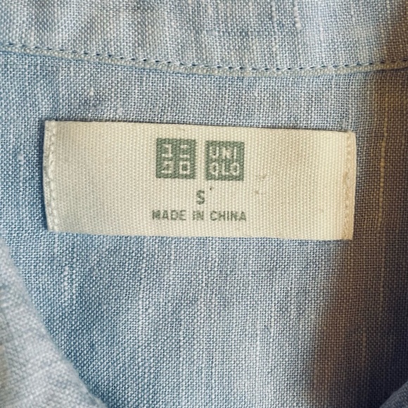 Uniqlo 100% Linen Button Down Shirt - Picture 2 of 4